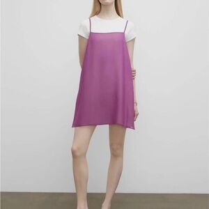Purple Sheer Slip Dress